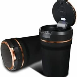 Cheap ???? Car Ashtray, Detachable Ceramics Car Ashtray With Lid Blue Led Light And Removable Lighter Solar Energy And USB Dual Charging For Most Car Cup Holder ???? -Car Seat Covers shop 41i2uOuvS7L. AC