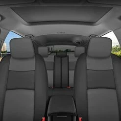 Flash Sale ???? Croc Skin Faux Leather Car Seat Covers, Full Set Gray – Front And Back Split Bench Seat Covers, Airbag Compatible, Interior Covers For Cars Trucks Vans And SUVs Charcoal ???? -Car Seat Covers shop 41iZVuGtExL