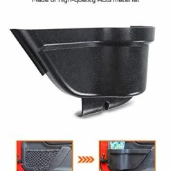 Deals ???? Savadicar DP3 Front Door Storage Pockets, Door Side Insert Organizer Box For 2011-2018 Jeep Wrangler JK JKU 2/4 Door, Interior Storage Expansion Accessories, Black, 2PCS (Latest Upgraded Version) ???? -Car Seat Covers shop 41j50z3jXlL