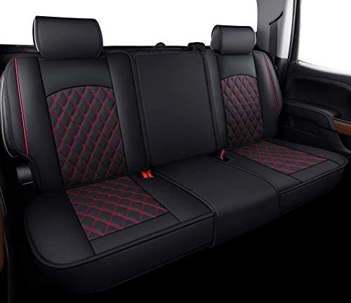 Deals ???? Seat Covers For Truck Chevy Chevrolet Silverado GMC Sierra Pickup 2007-2023 1500 2500HD 3500HD Trail Boss Z71 Crew Double Extended Cab Waterproof Leather Protectors (Full Set, Black) Rear Seat/whit ???? 9 Deals ???? Seat Covers For Truck Chevy Chevrolet Silverado GMC Sierra Pickup 2007-2023 1500 2500HD 3500HD Trail Boss Z71 Crew Double Extended Cab Waterproof Leather Protectors (Full Set, Black) Rear Seat/whit ???? - Image 7