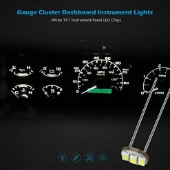 Top 10 ???? 20Pcs 4.7mm-12v Car White Mini Bulbs Lamps Indicator Cluster Speedometer Backlight Lighting ✔️ -Car Seat Covers shop 41jaFsGBLjL