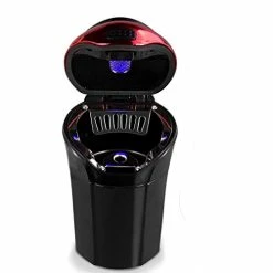 Best deal ???? EJiasu Car Ashtray, Car Ashtray Lighter Set Detachable, Car Ashtray With Lid Blue LED Light Indicator For Car, Home, Office And Travel Red Ashtray ????