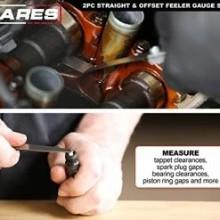 Budget ???? 11043 - 2-Piece Straight Feeler Gauge & Offset Feeler Gauge Set - Straight Gauge Has 32 Dual-Marked SAE & Metric Sizes - Offset Has 16 Dual-Marked Sizes - Precisely Measure Mechanical Clearances ???? -Car Seat Covers shop 41kQeFydPUL