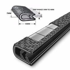 Cheap ???? 33Ft(10M) Long Car Door Edge Guards,U Shape Edge Trim Rubber Seal Protector Rubber Car Door Protector Car Protection Door Edge Anti-Collision Rubber Clips Fit For Most Car| Black | ???? -Car Seat Covers shop 41ltAJKXosL