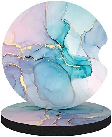 Top 10 ✔️ Car Cup Holder Coasters, 2 Pack Universal Auto Anti Slip Insert Coaster, Rubber Car Coasters With A Finger Notch, Cute Car Assecories For ???? Women Men, Cup Mat For Most Car Interior (Desert Leaf) ❤️ 10 Top 10 ✔️ Car Cup Holder Coasters, 2 Pack Universal Auto Anti Slip Insert Coaster, Rubber Car Coasters With A Finger Notch, Cute Car Assecories For ???? Women Men, Cup Mat For Most Car Interior (Desert Leaf) ❤️ - Image 8