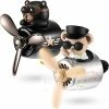 Best Pirce ⌛ 2 Pcs Car Air Freshener Pilot Cute Car Diffuser Cartoon Outlet Fan Air Diffuser For Car Vent Perfume Automotive Decoration (Bear) ⭐ -Car Seat Covers shop 41mI9LPPznL