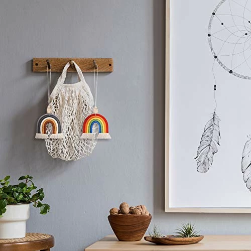 Cheap ✨ 3 Pieces Boho Rainbow Car Charm Macrame Wooden Beads Mirror Hanging Accessories Essential Oil Car Diffuser Colorful Air Freshener Decor Home Wall Hanging Decoratio ???? 7 Cheap ✨ 3 Pieces Boho Rainbow Car Charm Macrame Wooden Beads Mirror Hanging Accessories Essential Oil Car Diffuser Colorful Air Freshener Decor Home Wall Hanging Decoratio ???? - Image 5