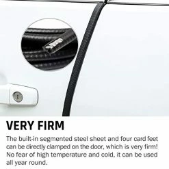 New ✔️ Car Door Edge Guards 33Ft(10M) Universal Fit Rubber U Shape Edge Trim Car Door Edge Protection,Car Protection Door Edge Fit For Most Car Black(No Glue Required) 2 Rolls,16.5Ft/10m Each ???? -Car Seat Covers shop 41nBTUU28QL