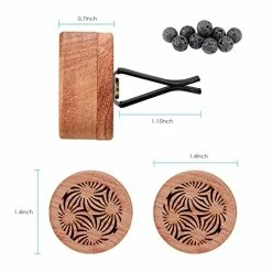 Best Pirce ❤️ (Upgraded Version) AMIR Car Essential Oil Diffuser, 2 Pcs Wood Car Diffuser With Vent Clip, Portable Mini Car Diffusers For Essential Oils ???? -Car Seat Covers shop 41nIG8pUneL