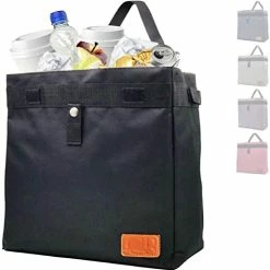 Best deal ???? Ar Trash Can Hanging For Headrest, Extra Large Waterproof Car Garbage Can Organizer, Collapsible Car Trash Bag, Cute Car Trash Can (Black) ???? -Car Seat Covers shop 41nJvwA4nFL 1