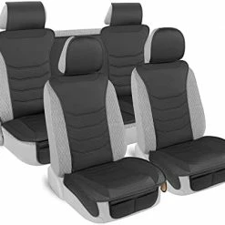 Top 10 ???? LuxeFit Gray Faux Leather Car Seat Covers For Front Seats (2 Pack), Premium Two-Tone Seat Covers For Cars Trucks SUV, Fits 95% Of Vehicles, Easy To Install With Built-in Storage Pockets ???? -Car Seat Covers shop 41nyYmmrDzL. AC