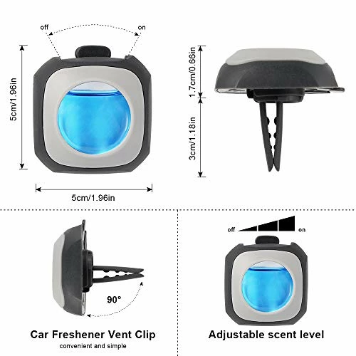 Buy ???? New Car Scent Car Air Freshener Clip(Blue Sky), 6 Car Freshener Vent Clips, 4ml Each, Long Lasting Air Freshener For Car, Up To 180 Days Car Refresher Odor Eliminato ???? 8 Buy ???? New Car Scent Car Air Freshener Clip(Blue Sky), 6 Car Freshener Vent Clips, 4ml Each, Long Lasting Air Freshener For Car, Up To 180 Days Car Refresher Odor Eliminato ???? - Image 6