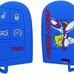 Hot Sale ???? GLAHORSE Rubber Smart 5 Buttons Key Cover Fob Case Shell Keyless Protector Jacket Glove Holder For Challenger Charger 392 Scat Pack (for Dodge) (for 392 Scat Pack-Black、) ???? -Car Seat Covers shop 41ollW0KnL. AC
