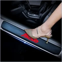 New ✨ Kaiweiqin 4Pcs Car Door Sill Scuff Plate Cover For Ford Escape Welcome Pedal Protection Car Carbon Fiber Sticker Threshold Door Entry Guard Decorative Pink ???? -Car Seat Covers shop 41p8YCy73mL. AC