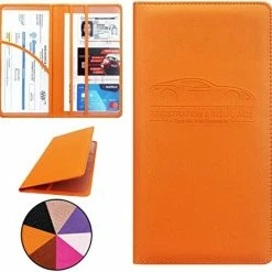 Outlet ???? Car Registration And Insurance Holder, Premium Pu Leather Vehicle Glove Box Organizer, Prefect Car Essentials Wallet For Driver License, Cards & Essential Documents (Orange) ???? 23 Outlet ???? Car Registration And Insurance Holder, Premium Pu Leather Vehicle Glove Box Organizer, Prefect Car Essentials Wallet For Driver License, Cards & Essential Documents (Orange) ???? -Car Seat Covers shop 41pEXSgmmpL. AC
