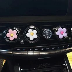 Deals ✔️ 3 Pcs Daisy Air Vent Clips, Cute Flower Car Air Fresheners Vents Clips Car Diffuser Vent Clips Interior Decor Charm Colorful Car Dashboard Decoration Car Accessories For ???? Women(Pink&Purple&White) ✨ -Car Seat Covers shop 41pLIhXPxJL