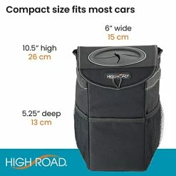 Best deal ???? StashAway Car Trash Can With Lid, 3 Storage Pockets And Solid Front And Back Panels For Stable, Upright Floor Or Seatback Use (Black) ???? -Car Seat Covers shop 41pTdZTw16L
