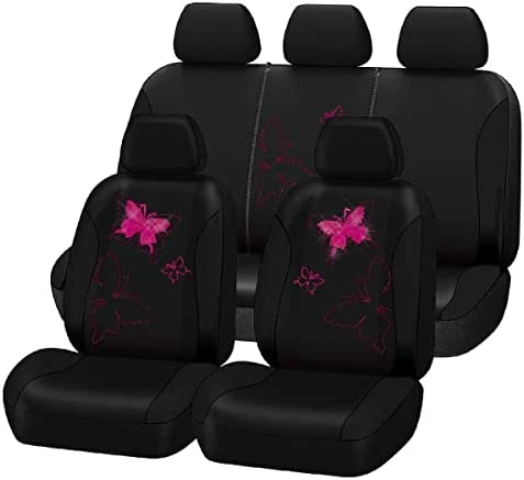 Cheap ???? Utterfly Car Seat Covers Ful Set Fashion Universal Lady ???? Woman Female Rear Bench Split Colorized (Full Set, Red) ???? 6 Cheap ???? Utterfly Car Seat Covers Ful Set Fashion Universal Lady ???? Woman Female Rear Bench Split Colorized (Full Set, Red) ???? - Image 4