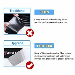 Best Sale ???? Cotree 4PCS Car Door Sill Sticker Compatible With Civic Car, Carbon Fiber Leather Car Door Sill Protector, Decoration Door Edge Guards Scuff Plate Scratch Film Fit For Honda Civic Accessories B-blue ???? 11 Best Sale ???? Cotree 4PCS Car Door Sill Sticker Compatible With Civic Car, Carbon Fiber Leather Car Door Sill Protector, Decoration Door Edge Guards Scuff Plate Scratch Film Fit For Honda Civic Accessories B-blue ???? -Car Seat Covers shop 41q9CPBPXnL