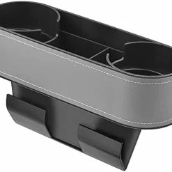 Budget ???? Coin Side Pocket Console Side Pocket Leather Cover Car Cup Holder Auto Front Seat Organizer Cell Mobile Phone Holder (Black) ???? -Car Seat Covers shop 41qcT1u5hnL. AC