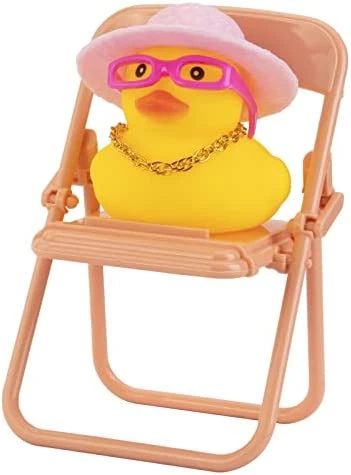 Brand new ⌛ Car Duck Ornament Rubber Duck Car Dashboard Decoration For Car Dashboard Decoration Accessories With Mini Hat, Necklace, ???? Sunglasses, Chair Or Skateboard (D-Green) ???? 10 Brand new ⌛ Car Duck Ornament Rubber Duck Car Dashboard Decoration For Car Dashboard Decoration Accessories With Mini Hat, Necklace, ???? Sunglasses, Chair Or Skateboard (D-Green) ???? - Image 8