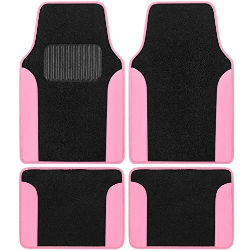 Best deal ???? Pink Carpet Car Floor Mats – Two-Tone Faux Leather Automotive Floor Mats, Included Anti-Slip Features And Built-in Heel Pad, Stylish Floor Mats For Cars Truck Van SUV ???? 3 Best deal ???? Pink Carpet Car Floor Mats – Two-Tone Faux Leather Automotive Floor Mats, Included Anti-Slip Features And Built-in Heel Pad, Stylish Floor Mats For Cars Truck Van SUV ????
