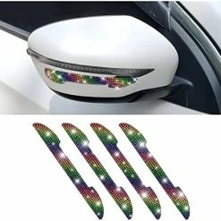 Buy ???? 4 PCS Bling Rhinestone Car Door Handle Scratch Protector, Universal For All Cars, Vehicles, SUVs, Car Side Rearview Mirror, Car Door Edge Guard, Car Exterior Accessories For ???? Women Men (White) ???? -Car Seat Covers shop 41rKJvxgH9L. AC