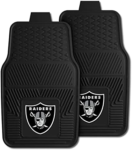 New ???? 8774 Las Vegas Raiders 2-Piece Heavy Duty Vinyl Car Mat Set, Front Row Floor Mats, All Weather Protection, Universal Fit, Deep Resevoir Design ❤️ 4 New ???? 8774 Las Vegas Raiders 2-Piece Heavy Duty Vinyl Car Mat Set, Front Row Floor Mats, All Weather Protection, Universal Fit, Deep Resevoir Design ❤️ - Image 2