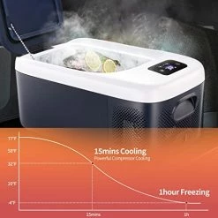 Hot Sale ???? Car Refrigerator 12 Volt Portable Mini Fridge17 Quart 16 Liter Intelligent Control Panel -4℉-68℉ LED Electric DC 12V/24V 100-240V AC For Beverage Wine Seafood Fruits Travel ???? -Car Seat Covers shop 41sEAd1hcXL