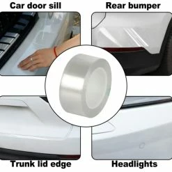 Promo ???? SINGARO Car Door Sill Protector, Trunk Bumper Anti-Scratch Rubber Strip Waterproof Strip, Car Exterior Accessories, Clear (2inx33ft) ???? -Car Seat Covers shop 41sGhWWQM4L