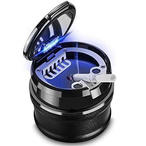 Budget ???? Car Ashtray With Lid Easy Clean Up Detachable Auto Ashtray LED For Most Car/ Air Vent Cup Holder Home Office ???? 3 Budget ???? Car Ashtray With Lid Easy Clean Up Detachable Auto Ashtray LED For Most Car/ Air Vent Cup Holder Home Office ????