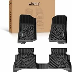 Budget ???? Floor Mats Fit For 2018-2023 Jeep Wrangler JL Unlimited 4 Door Only (Not Fit For JK Or 4xe), TPE All Weather Car Liners,Custom Fit 1st & 2nd Row Floor Liners, Black ???? -Car Seat Covers shop 41sSAfvFnL. AC