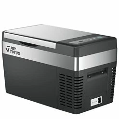 Promo ???? 12 Volt Refrigerator, 26 Quart / 25L Portable Refrigerator Freezer, -7.6℉ To 50℉, Car Fridge With 12/24V DC Cord And 110V AC Adapter, Electric Cooler For Camping, Road Trip, RV, Vehicle, Truck, Van, Outdoor And Home ????