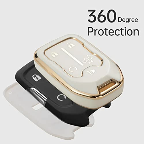 Cheapest ???? For GMC Key Fob Cover, Car Key Case Shell Protector For 2019-2022 Chevy Silverado GMC Sierra 1500 2500HD 3500HD,White ???? 5 Cheapest ???? For GMC Key Fob Cover, Car Key Case Shell Protector For 2019-2022 Chevy Silverado GMC Sierra 1500 2500HD 3500HD,White ???? - Image 3