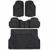 New ???? FlexTough Performance All Weather Rubber Car Floor Mats With Cargo Liner - Full Set Front & Rear Floor Mats For Cars Truck SUV, Automotive Floor Mats (Black) ???? -Car Seat Covers shop 41t8mdzoIhL