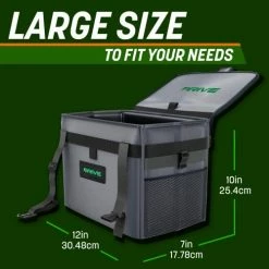 Hot Sale ???? Rive Auto Car Trash Can - Collapsible, Leakproof Garbage Bin With Adjustable Strap And 20 Trash Bags - Car & Truck Accessories For Men And ???? Women - Grey With Lid ???? -Car Seat Covers shop 41tZaZg9DrL