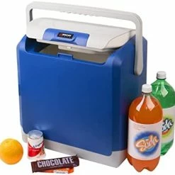 Best Sale ✔️ EL6224 12V Personal Thermoelectric Cooler/Warmer, 24 Liter Capacity, Portable Electric Car Cooler Warmer With 12/24V DC, 12V Small Fridge For Car, RV, And Camping Use, UL Listed 24 Liter Blue ⌛ -Car Seat Covers shop 41tczw9g0CL. AC