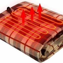 Best reviews of ???? IHealthComfort Warm Travel Blanket With Intelligent Temp And 30/45/60mins Auto-Off Timer Controller For Road Trip Outdoor Camping(60"x 40")(Black And White)… ✔️ -Car Seat Covers shop 41teHNQeTJL. AC