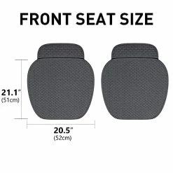 Best Sale ???? Hikeaglauto Car Seat Covers Cushion Pad 2PCS For Auto Supplies Universal Anti-Slip, Prevent Leather Seats From Burning In ☀️ Summer & ???? Jeans Fading(2Pcs Black) Gray-2fron ???? -Car Seat Covers shop 41twrgfl69S