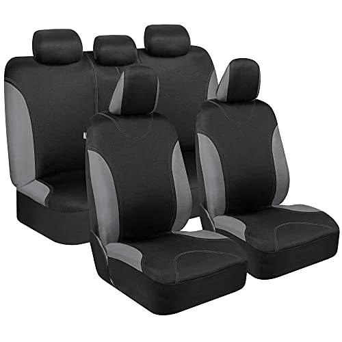 Deals ✨ UltraSleek Gray Seat Covers For Cars Full Set, Two-Tone Front Seat Covers With Matching Back Seat Cover, Stylish Car Seat Protectors With Split Bench Design, Automotive Interior Covers ✔️ 3 Deals ✨ UltraSleek Gray Seat Covers For Cars Full Set, Two-Tone Front Seat Covers With Matching Back Seat Cover, Stylish Car Seat Protectors With Split Bench Design, Automotive Interior Covers ✔️