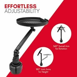 Coupon ???? Cup Holder Tray For Car - Adjustable Car Tray Table - Perfect Car Food Tray For Eating With Phone Slot And Swivel Arm - Car Organizer - Road Trip Essential Car Travel Accessories Gadgets ❤️ -Car Seat Covers shop 41uj0mn7EWL