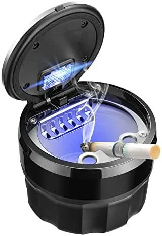 Budget ???? Car Ashtray With Lid Easy Clean Up Detachable Auto Ashtray LED For Most Car/ Air Vent Cup Holder Home Office ???? 8 Budget ???? Car Ashtray With Lid Easy Clean Up Detachable Auto Ashtray LED For Most Car/ Air Vent Cup Holder Home Office ???? - Image 6