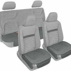 Coupon ???? Gray Faux Leather 2-Pack Car Seat Cover For Front Seats, Padded Car Seat Protectors With Storage Pockets, Premium Interior Covers, Front Seat Covers For Cars Truck SUV Au ???? -Car Seat Covers shop 41v oF57o9L. AC