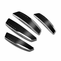 Discount ⌛ 4 Pcs Status High Glossy Slim Door Edge Guards Bumper Protector Trim Guard Sticker Molding Black Color For Motors Auto Vehicle ????