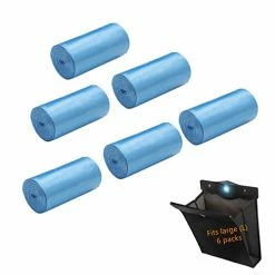 Cheapest ???? Car Trash Bag, Superior PU Leather With LED Light And Magnet Closure Design, Bundle With Tissue Box And 30 Disposable Inner Garbage Bags, Waterproof Vehicle Rubbish Container Garbage Can Brown ???? -Car Seat Covers shop 41vJydn5ThL