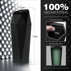 Brand new ✨ Car Trash Can With Lid,Portable Vehicle Auto Car Garbage Can,Diamond Design Mini Garbage Bin For Automotive Car, Home, Office, Kitchen, Bedroom(1 Pack,Black) ✨ 16 Brand new ✨ Car Trash Can With Lid,Portable Vehicle Auto Car Garbage Can,Diamond Design Mini Garbage Bin For Automotive Car, Home, Office, Kitchen, Bedroom(1 Pack,Black) ✨ -Car Seat Covers shop 41vU96fHbRS