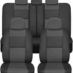 Flash Sale ???? Croc Skin Faux Leather Car Seat Covers, Full Set Gray – Front And Back Split Bench Seat Covers, Airbag Compatible, Interior Covers For Cars Trucks Vans And SUVs Charcoal ???? -Car Seat Covers shop 41vYd7nNUXL. AC