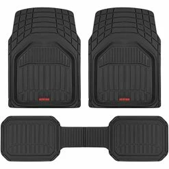 Outlet ???? 943-BK FlexTough Defender Car Floor Mats -Next Generation Deep Dish Heavy Duty Contour Liners For Car SUV Truck & Van-All Weather Protection, Trim To Fit Most Vehicles Beig ????