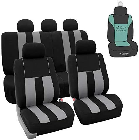 Cheap ???? Car Seat Cover Full Set Striking Striped Black Car Seat Covers With Front Seat Covers And Rear Split Bench Car Seat Cover Universal Fit Interior Accessories For Cars Trucks And SUVs ⭐ 11 Cheap ???? Car Seat Cover Full Set Striking Striped Black Car Seat Covers With Front Seat Covers And Rear Split Bench Car Seat Cover Universal Fit Interior Accessories For Cars Trucks And SUVs ⭐ - Image 9