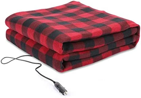 New ???? 12v Electric Car Blanket 39"x59", Heated Blanket,Car Mini Heated Travel Blanket Pad,Overheating Protection, For Men ???? Women Home&Office, Bed,Sofa, Car Use (Red /Black) ???? 10 New ???? 12v Electric Car Blanket 39"x59", Heated Blanket,Car Mini Heated Travel Blanket Pad,Overheating Protection, For Men ???? Women Home&Office, Bed,Sofa, Car Use (Red /Black) ???? - Image 8